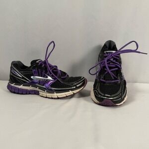 Brooks Adrenaline GTS 14 Running Shoes Black Purple Trainers Womens Size‎ 11